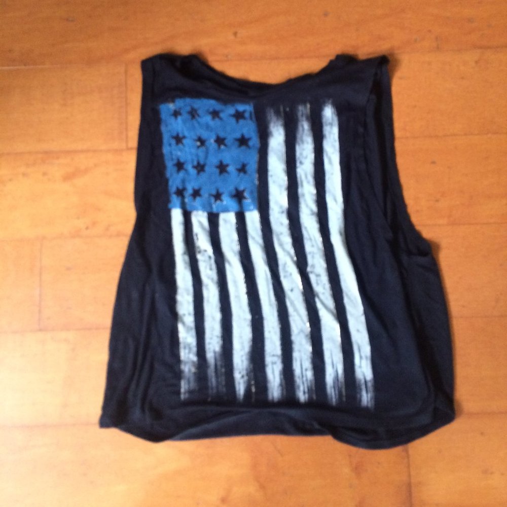 Flag T Shirt Top